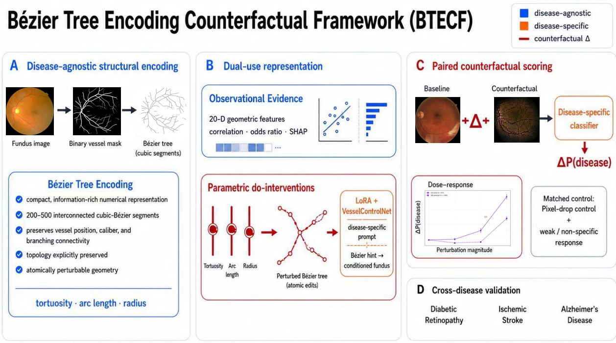 Overview of the Bézier Tree Encoding Counterfactual Framework